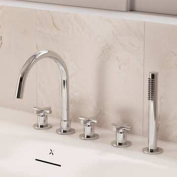 MPRO Crosshead Bath Tap by Crosswater - view 7