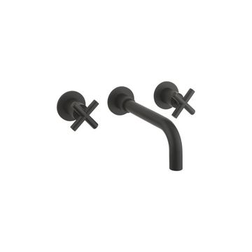 MPRO Crosshead 3 Hole Wall Basin Tap by Crosswater - view 4