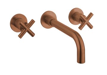 MPRO Crosshead 3 Hole Wall Basin Tap by Crosswater - view 6