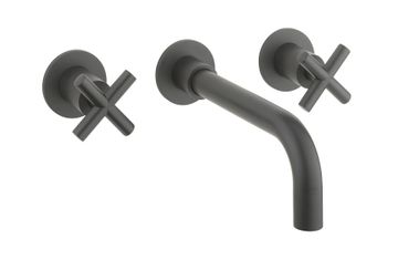 MPRO Crosshead 3 Hole Wall Basin Tap by Crosswater - view 3