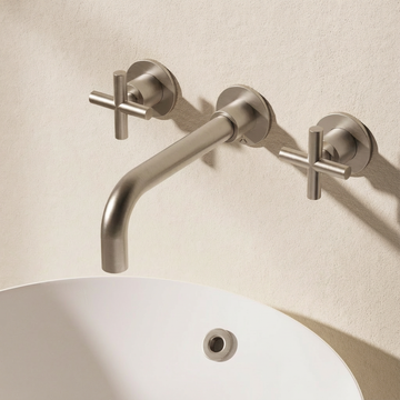 MPRO Crosshead 3 Hole Wall Basin Tap by Crosswater - view 8