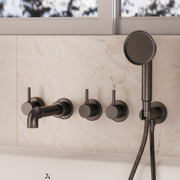 MPRO Industrial 5 Hole Bath Set by Crosswater - view 4