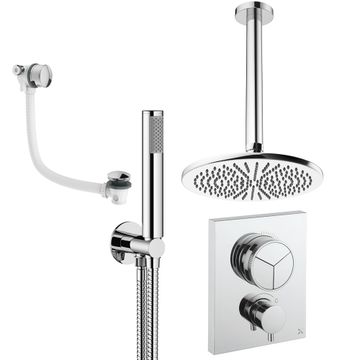 Crossbox Push 3 Outlet Shower Set 7 by Crosswater - view 2