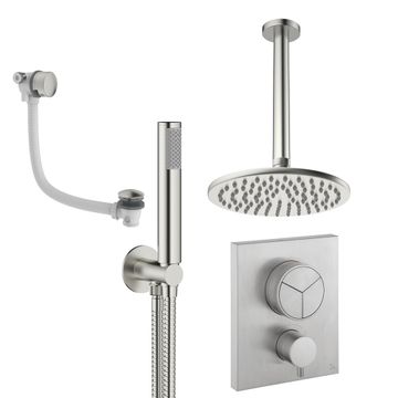 Crossbox Push 3 Outlet Shower Set 7 by Crosswater - view 8