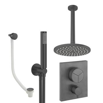 Crossbox Push 3 Outlet Shower Set 7 by Crosswater - view 4