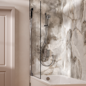 Crossbox Push Shower Set 4 with Handset & Bath Filler by Crosswater - view 6
