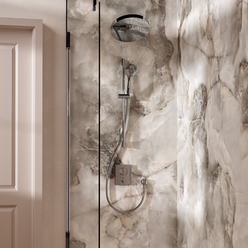 Crossbox Push Shower Set 5 with Fixed Head & Handset by Crosswater - view 6