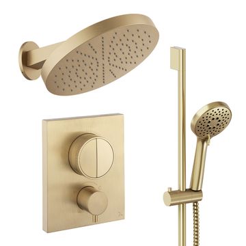 Crossbox Push Shower Set 5 with Fixed Head & Handset by Crosswater - view 5