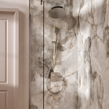 Crossbox Push Shower Set 5 with Fixed Head & Handset by Crosswater - view 7