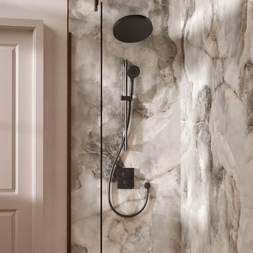 Crossbox Push Shower Set 5 with Fixed Head & Handset by Crosswater - view 8