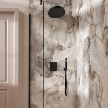 Crossbox Push Shower Set 6 with Fixed Head & Handset by Crosswater - view 9