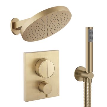 Crossbox Push Shower Set 6 with Fixed Head & Handset by Crosswater - view 5