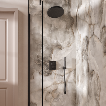 Crossbox Push Shower Set 6 with Fixed Head & Handset by Crosswater - view 8
