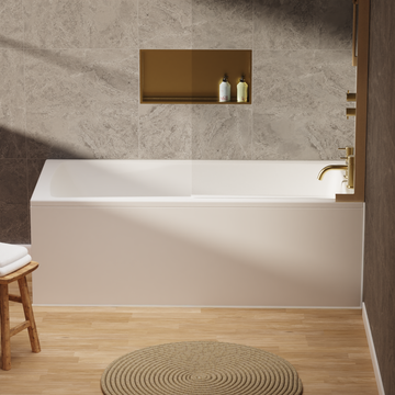 Flow Single Ended Bath by Crosswater - view 2