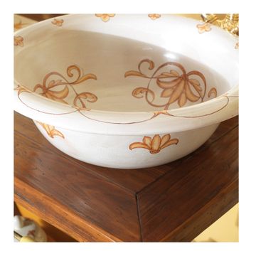 Sink bathroom - decor Natura by L'Antica Deruta - view 2