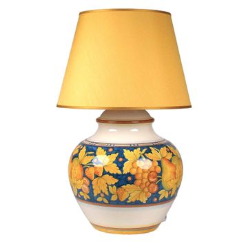 Lamp with shade - decor Trofei Frutta by L'Antica Deruta - view 2