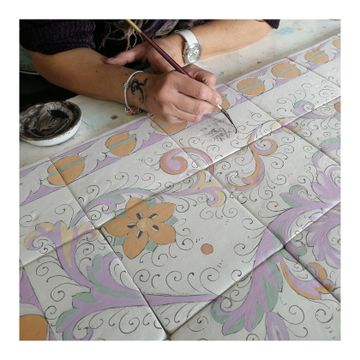 Panel / ceramic tiles - decor Raffaellesco by L'Antica Deruta - view 2