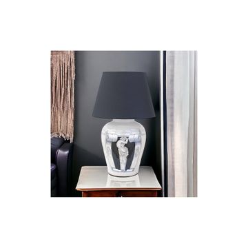 Lamp base with shade - decor Michelangelo Black by L'Antica Deruta - view 3