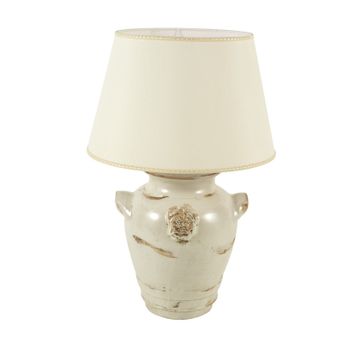Lamp with shade - decor Arcaica White by L'Antica Deruta - view 2