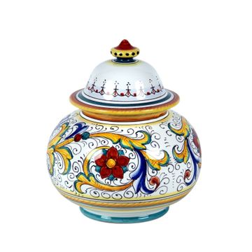 Covered box - decor Raffaellesco by L'Antica Deruta - view 2