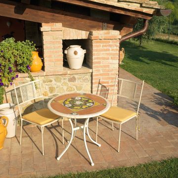 Table Top - Cotto&travertine - decorated - TTC / VT / 01 by L'Antica Deruta - view 3
