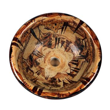 Sink for bathroom/kitchen - decor Paesaggio by L'Antica Deruta - view 2