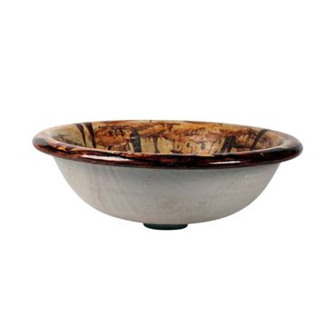 Sink for bathroom/kitchen - decor Paesaggio by L'Antica Deruta - view 3