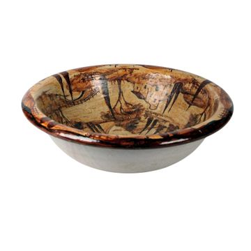 Sink for bathroom/kitchen - decor Paesaggio by L'Antica Deruta - view 4
