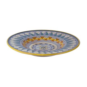 Wall plate - decor Geometrico -Vario Deruta - 53.blu by L'Antica Deruta - view 2