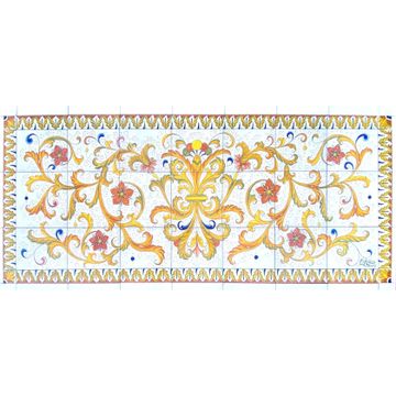 Panel / ceramic tiles - decor Ricco DERUTA.03 by L'Antica Deruta - view 2