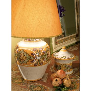 Wall plate - decor Robbiane by L'Antica Deruta - view 2