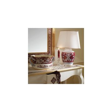 Lamp with shade - decor Lustro Rubino - Gold by L'Antica Deruta - view 4