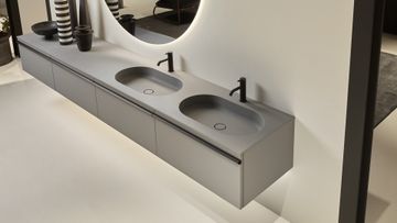 Nuvola sink integrated in the top by Antoniolupi - view 2