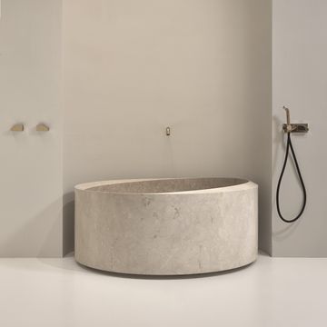 Slide round bathtub in Stone by Antoniolupi - view 3