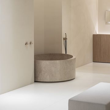 Slide round bathtub in Stone by Antoniolupi - view 5