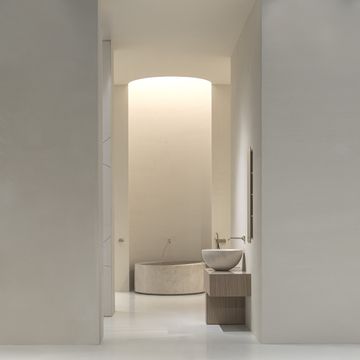 Slide round bathtub in Stone by Antoniolupi - view 6