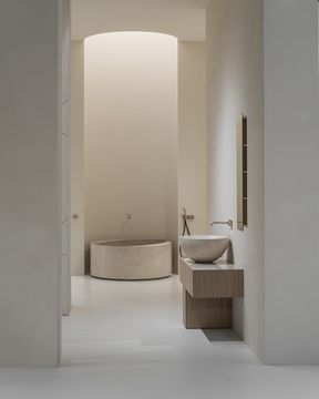 Slide round bathtub in Stone by Antoniolupi - view 7