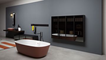 Baia bathtub in Cristalplant and marble by Antoniolupi - view 7