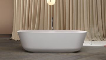 Baia bathtub in Cristalplant and marble by Antoniolupi - view 3
