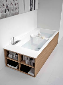 Biblio rectangular bathtub by Antoniolupi - view 2