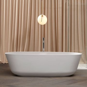 Baìas oval bathtub in Cristalplant by Antoniolupi - view 8