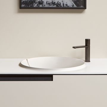 Breccia washbasin integrated in the top by Antoniolupi - view 3