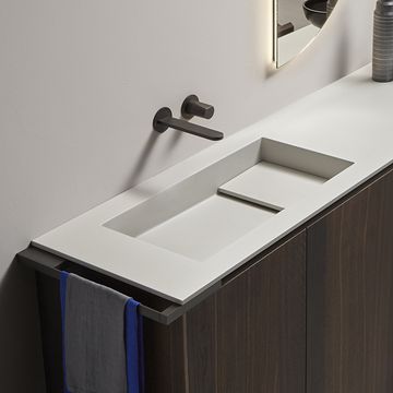 Podio single or double washbasin by Antoniolupi - view 4