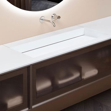 Openslot sink integrated in the top by Antoniolupi - view 3