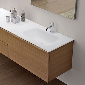 Segno washbasin integrated in the top by Antoniolupi - view 3
