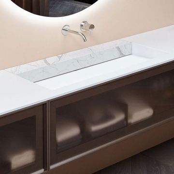 Openslot sink integrated in the top by Antoniolupi - view 4