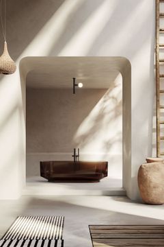 Borghi oval bathtub in Cristalmood by Antoniolupi - view 6