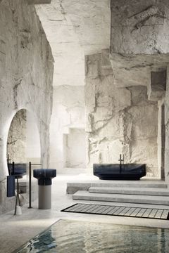 Borghi oval bathtub in Cristalmood by Antoniolupi - view 9