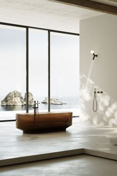Borghi oval bathtub in Cristalmood by Antoniolupi - view 3