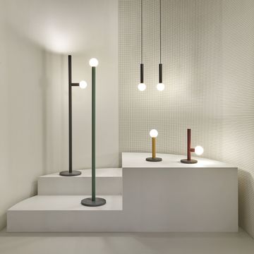 Apollo modern design lamp in lacquered brass by Antoniolupi - view 7